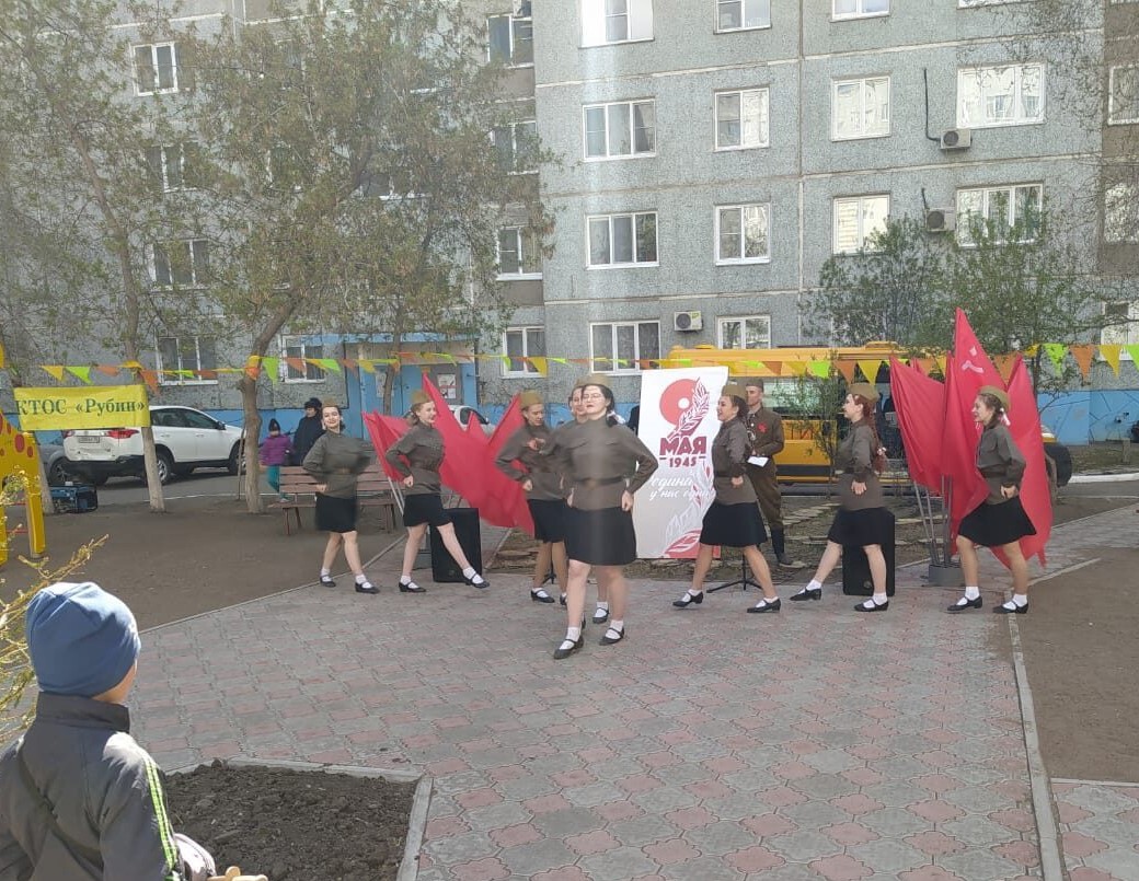 Омские КТОСы продолжают проводить мероприятия ко Дню Победы.