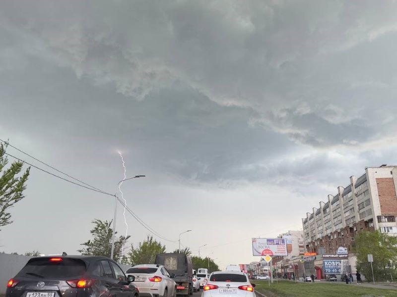 В Омской области ожидается ливень с градом.