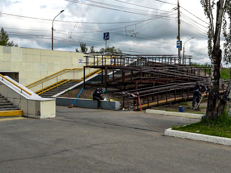 В Омске продолжается ремонт подземных переходов.