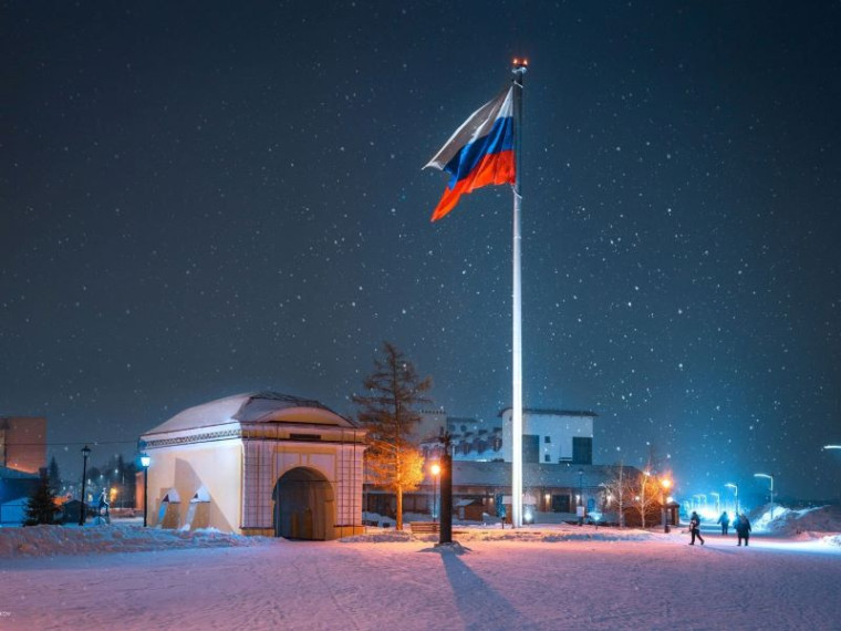 Омский символ государственности приобрел новую подсветку.
